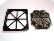 カバーと使用済みwフィルター