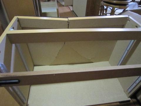 ばりばりっと割れてます