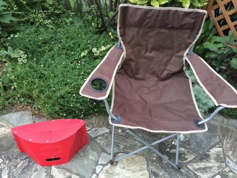 左がPATATTO、右がいつもの観戦用イス