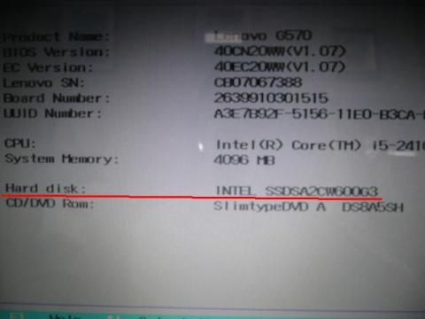 BIOS画面でSSD認識されてればOK!