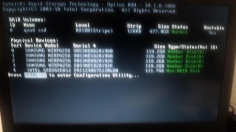 RAIDコンフィギュレーション