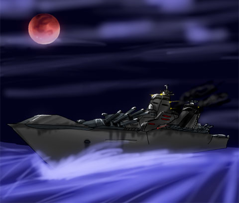 7年以上前に描いた超高速巡洋戦艦ヴィルベルヴィント(MOから発掘)