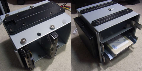 左:下部マウンタ/右:上部マウンタ