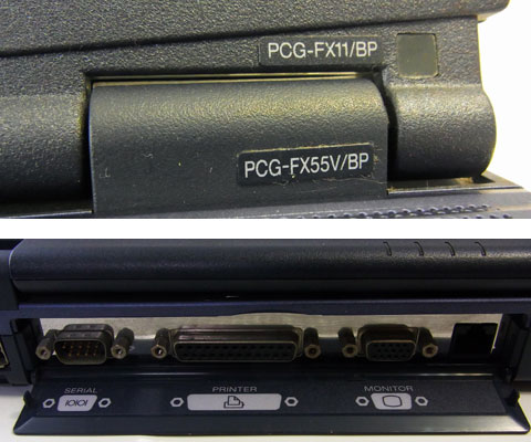 型番が2つ/右端のLANは本来11BPには無い