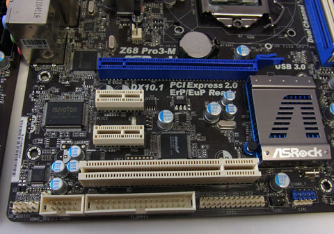 Z68 Pro3-M スロット部