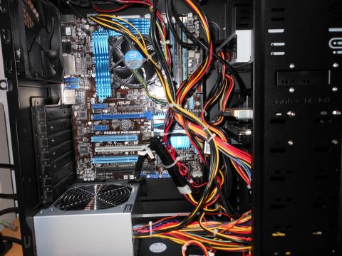 再度付け直したPC(・・b