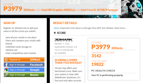 Core i5-3570K HD Graphics 4000