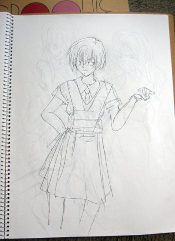 何かを見ながらだと思います