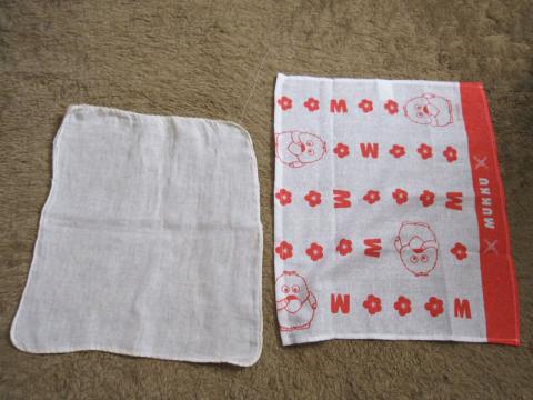 ガーゼハンカチと比較 良いサイズ