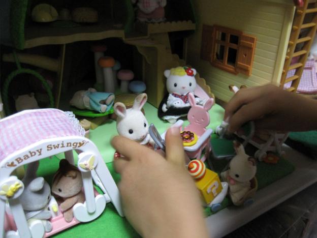 しかし早速娘のおもちゃになりました…