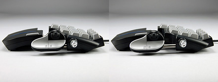 親指のJoyStickが付いているパッドを伸縮させました