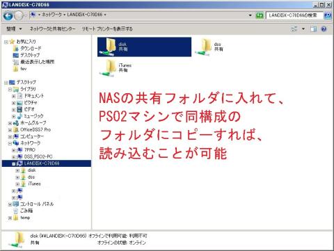 NASの共有フォルダ