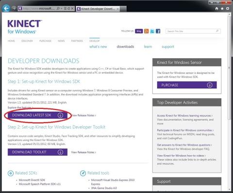 SDKのダウンロードはココ
