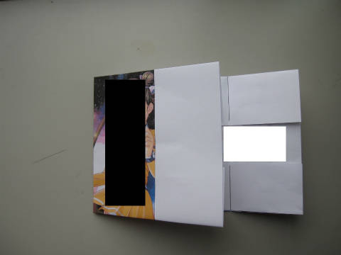 ふたを折ります