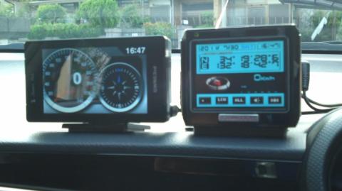 現レーダーと新レーダーを並べてみた