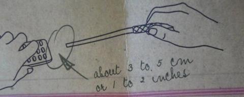 約3~5センチ離してセットします。呪文を忘れずに!