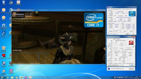 FF14ベンチ中のCPU-Z/GPU-Z