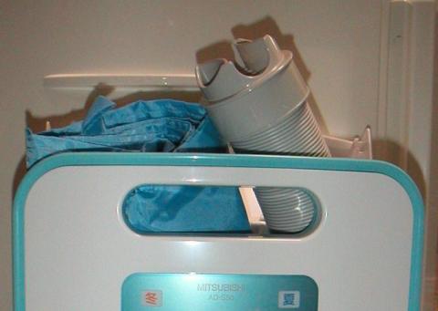 収納に手間取る