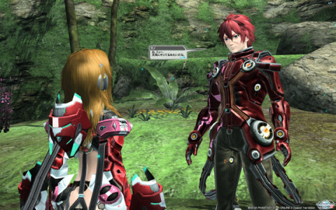 ゲーム内ではほぼ後姿…。