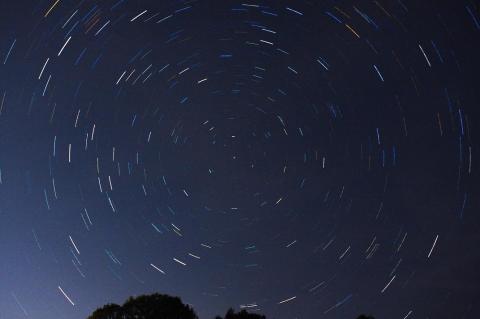 北極星を中心にぐるっと回転できました!