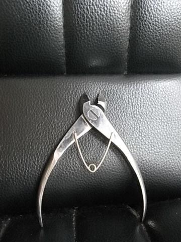 爪きりニッパー上から