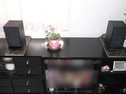 スピーカーを置いたところ