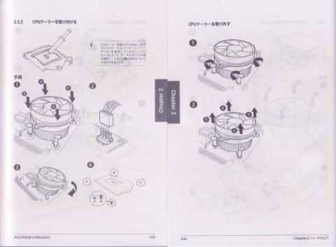 CPUク-ラ-の取付と取外し方法