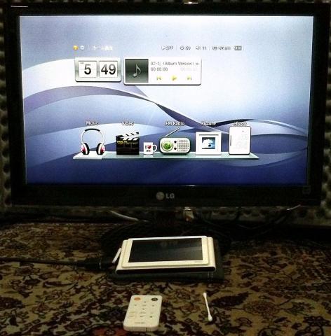 液晶モニタにHDMI接続