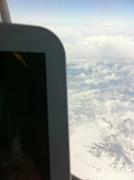 空の上で読書タイム