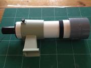 ファインダーに塩ビ管の継手を被せたところ