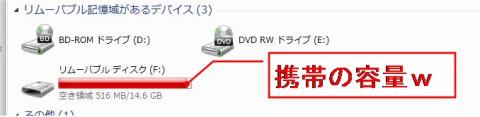 携帯のSDカードの残量が・・・レッドゾーン
