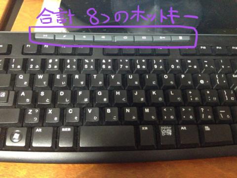 ホットキーの位置