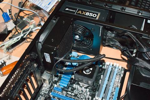 CPUの発熱が吸い込まれるよう