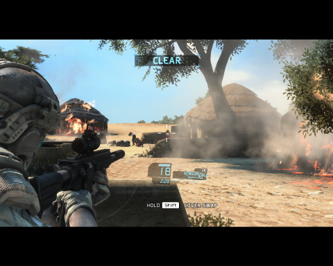 一斉に倒れる敵たち