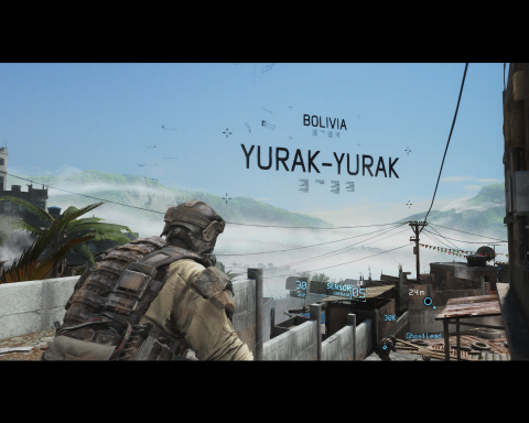 空間にデジタル情報が表示される