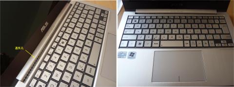 タッチパッド、パームレスト、キーは本体の割に十分な大きさを確保しています