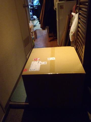 帰ってきたら玄関にたたずむ1つの箱
