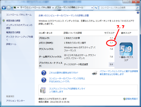 エクスペリエンス 7.7