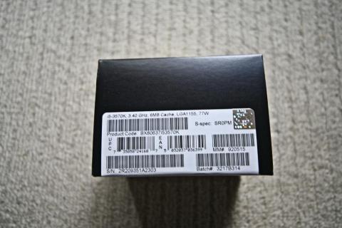 S-Spec等を記載したラベル