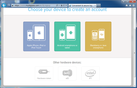 セットアップするデバイスの選択。右下のIPTをクリック。