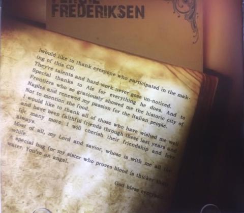 ジャケット裏にはメッセージが