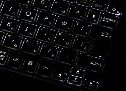 バックライト(写真じゃわからないかな?)