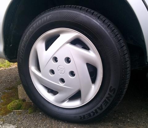 吹付け後に乾燥した状態