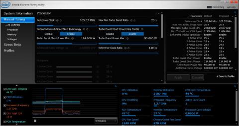 【インテル・エクストリーム・チューニング・ユーティリティー】