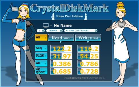 WESTERN DIGITAL WD GREEN (WD20EARX)での速度