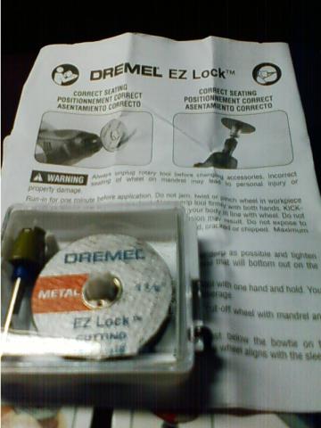 マンドレル(軸) 切断板 英語の説明書