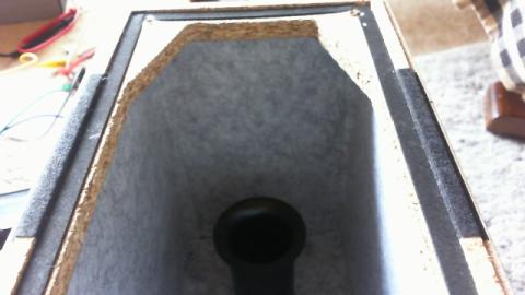 エンクロージャーの強化、フェルト生地を内張り