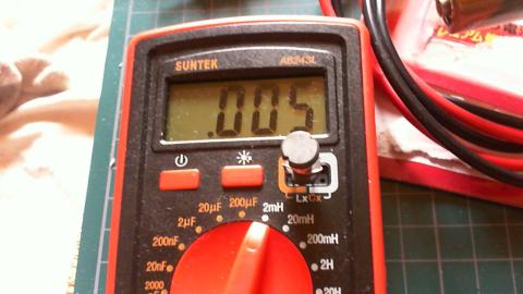 NFJ YDA138の付属インダクター、ソケット入力部で