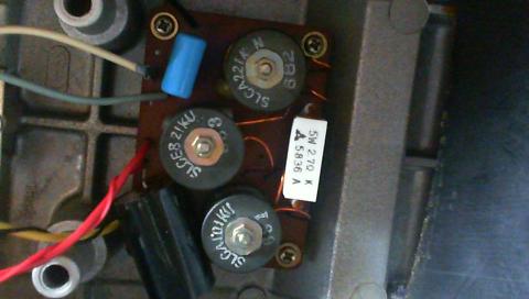 新しいフィルムコンデンサ換装