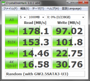CrystalDiskMark Random with GW2.5SATA3-U3